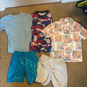 Kids Blue Graphic Tank Top